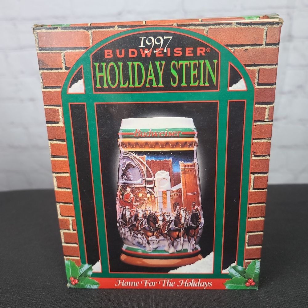 1997 Budweiser Holiday Stein